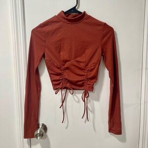 Fashion Nova Ruched Long Sleeve top